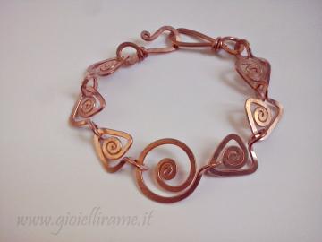 Bracciale in rame artigianale Izar