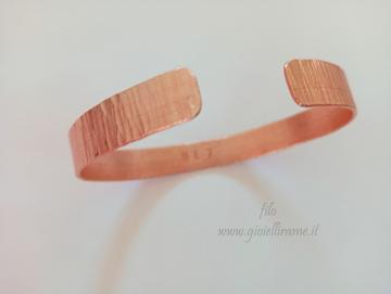 Bracciale in rame Deserto di sabbia con incisione personalizzata