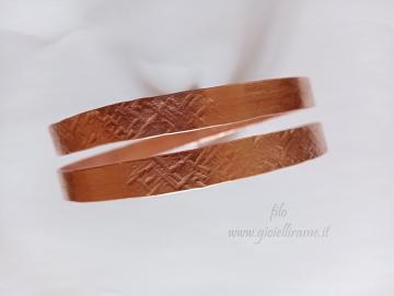 Bracciale in rame artigianale personalizzato