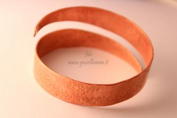 Bracciale artigianale in rame unisex "La Via Lattea"