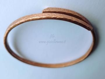 Bracciale artigianale in rame da uomo o da donna