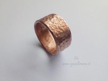 Anello artigianale in rame Var