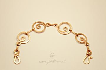 Bracciale in rame artigianale Cosmo in rame